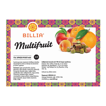 Billia Concentrated Multifruit Juice 9lt
