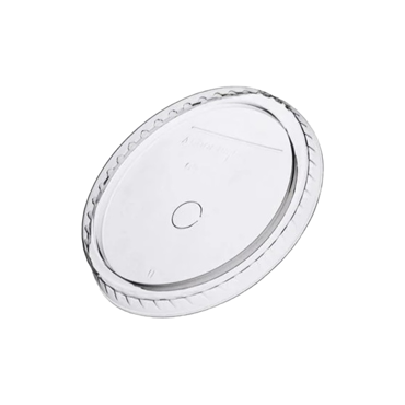 Cap PET Flat With Hole 90mm 80pcs