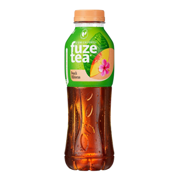 FuzeTea Μαύρο Τσάι Ροδάκινο & Ιβίσκος 500ml