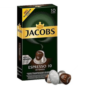 Jacobs Κάψουλες Espresso 10 Intenso 10τμχ Jacobs Κάψουλες Espresso 10 Intenso 10τμχ