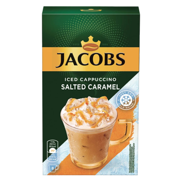 Jacobs Στιγμιαίος Καφές Iced Cappuccino Salted Caramel 8 Sticks