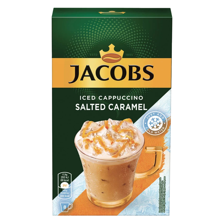 Jacobs Stigiaios Kafes Iced Cappuccino Salted Caramel 8 Sticks