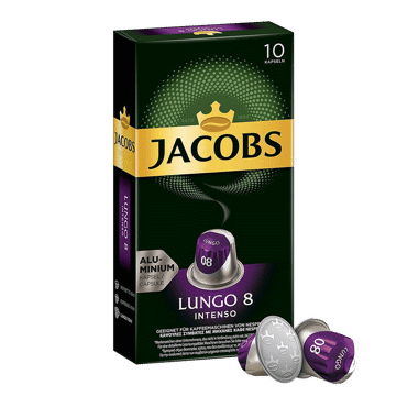 Jacobs Κάψουλες Lungo 8 Intenso 10τμχ Jacobs Κάψουλες Lungo 8 Intenso 10τμχ