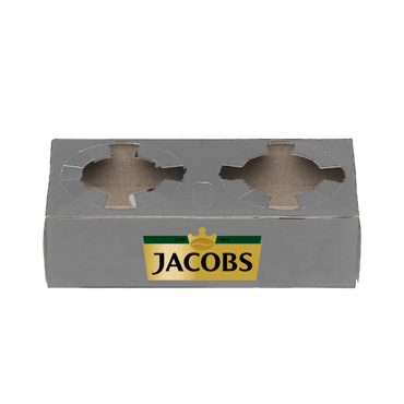 Jacobs Paper Cup Holder 2 cavities 250pcs