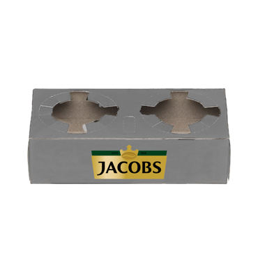 Jacobs Paper Cup Holder 2 cavities 250pcs