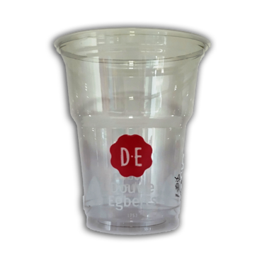 Plastic Transparent Cup Douwe Egberts 50pcs