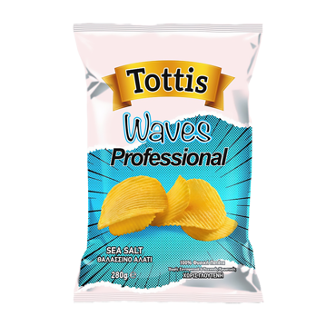 Tottis Waves Pro Chips Sea Salt 280gr